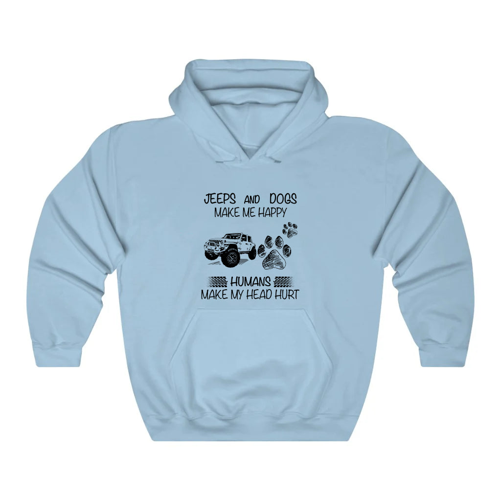 Jeeps And Dogs Make Me Happy Hoodie