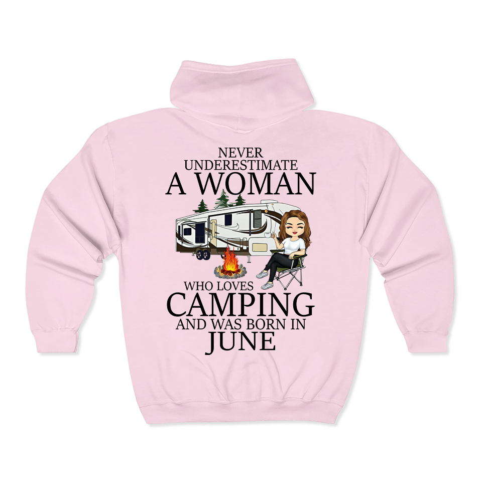 Never Underestimate a June Woman Hoodie