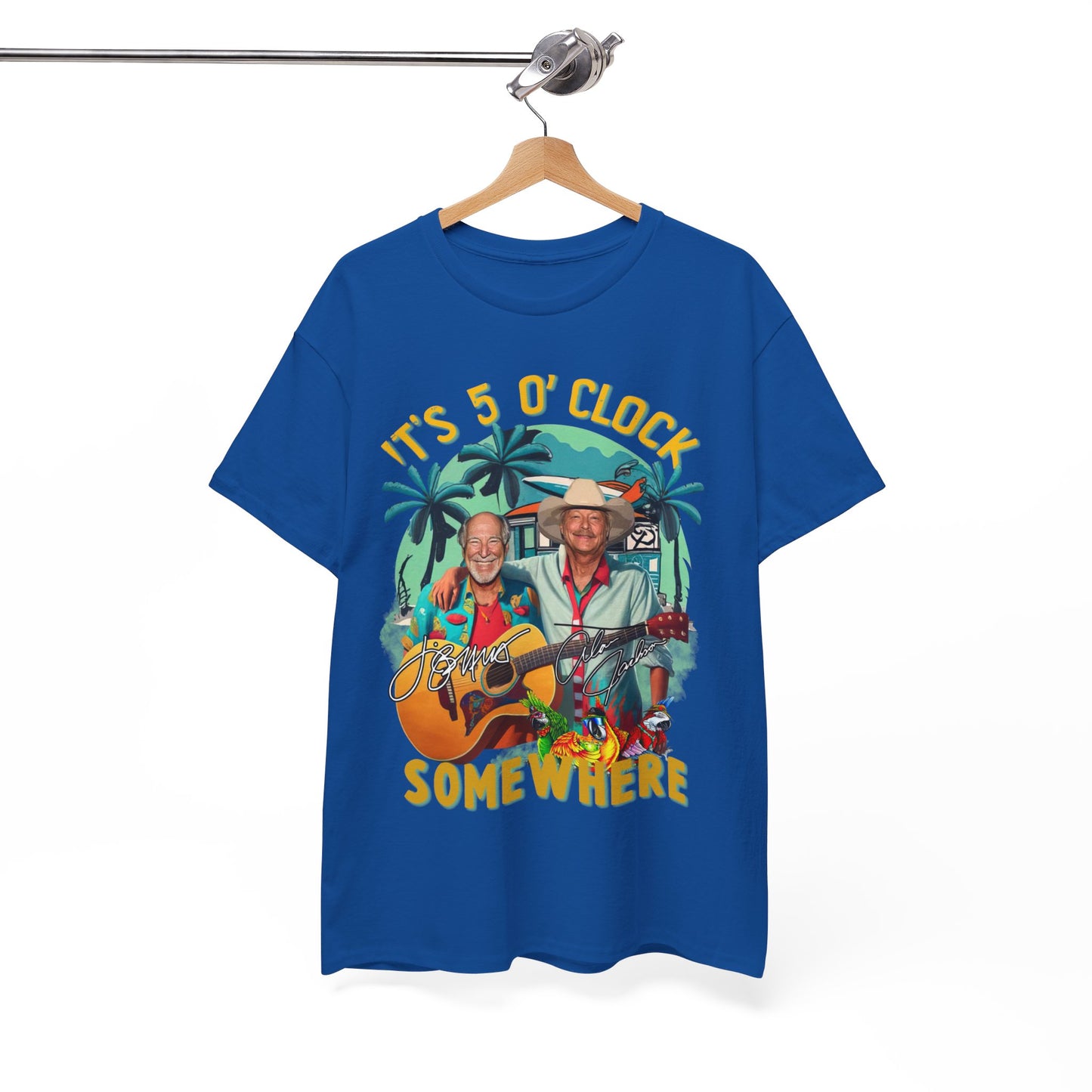 Jimmy Buffett Shirt Alan Jackson, It's 5 O'clock Somewhere Tee