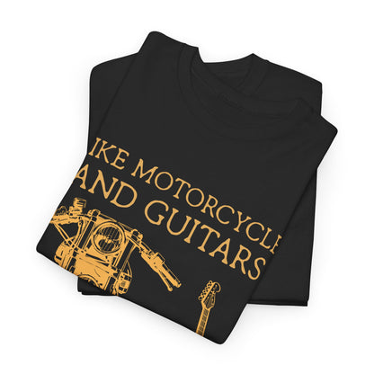 I Like Motorcycles And Guitars And Maybe 3 People Shirt