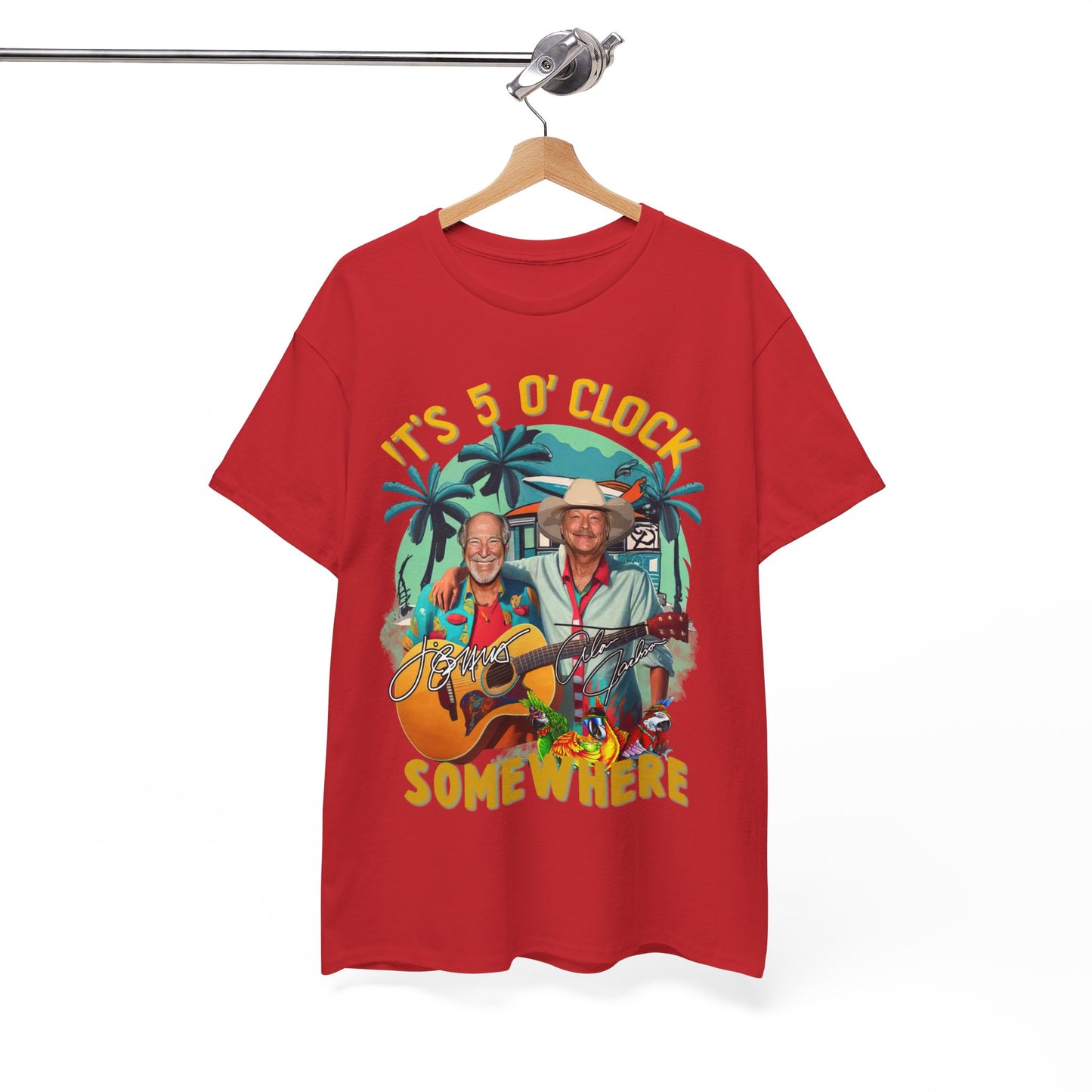 Jimmy Buffett Shirt Alan Jackson, It's 5 O'clock Somewhere Tee