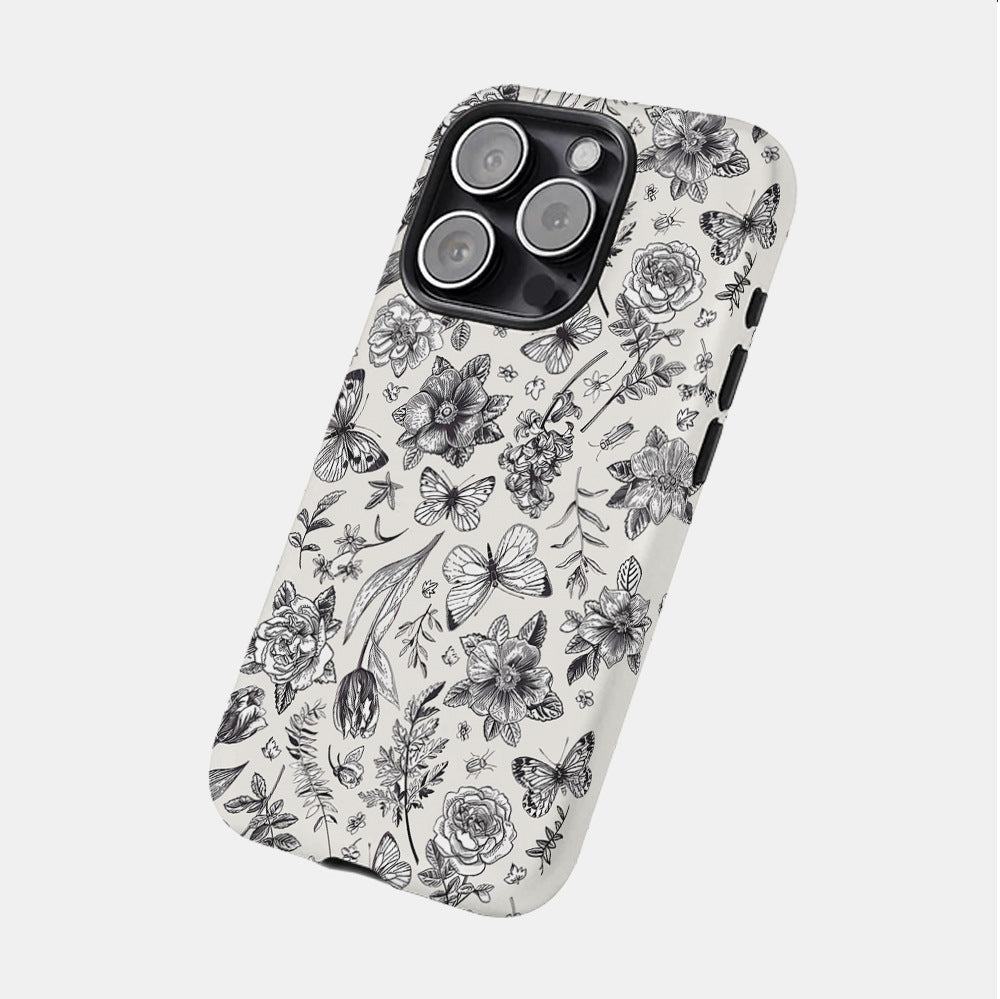 Floral Butterfly iPhone Case