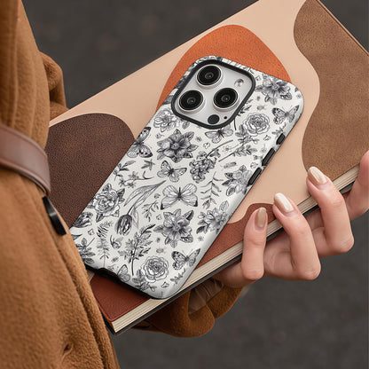 Floral Butterfly iPhone Case