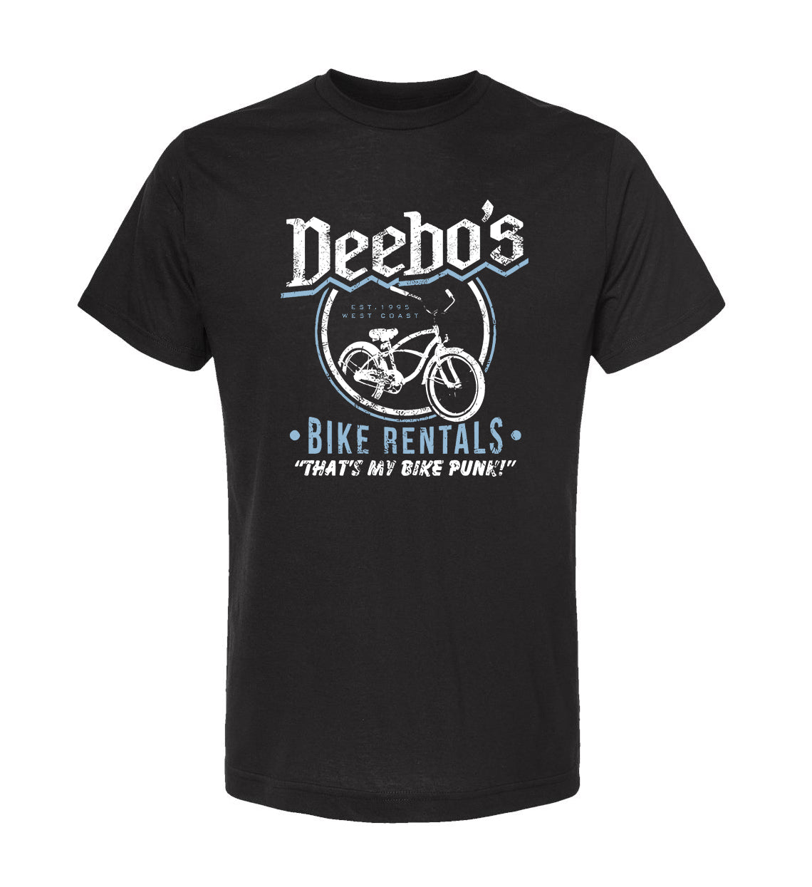 Deebo's Bike Rentals Unisex Soft Tee
