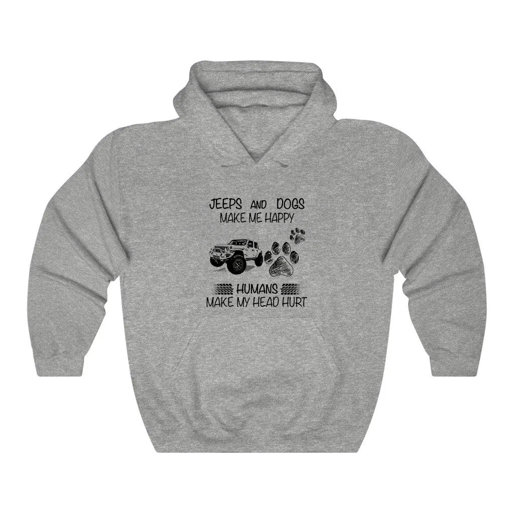 Jeeps And Dogs Make Me Happy Hoodie