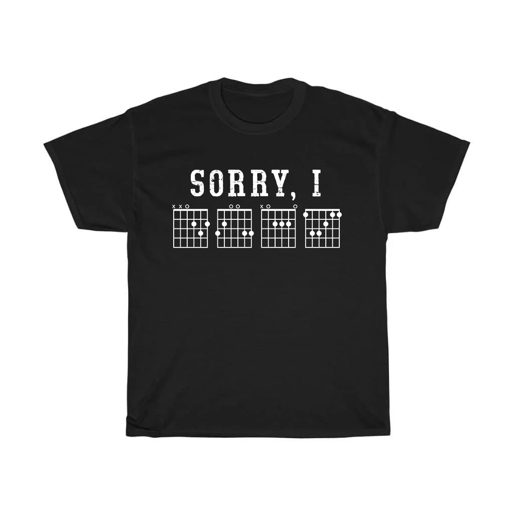 Sorry I DGAF guitar Unisex T-Shirt