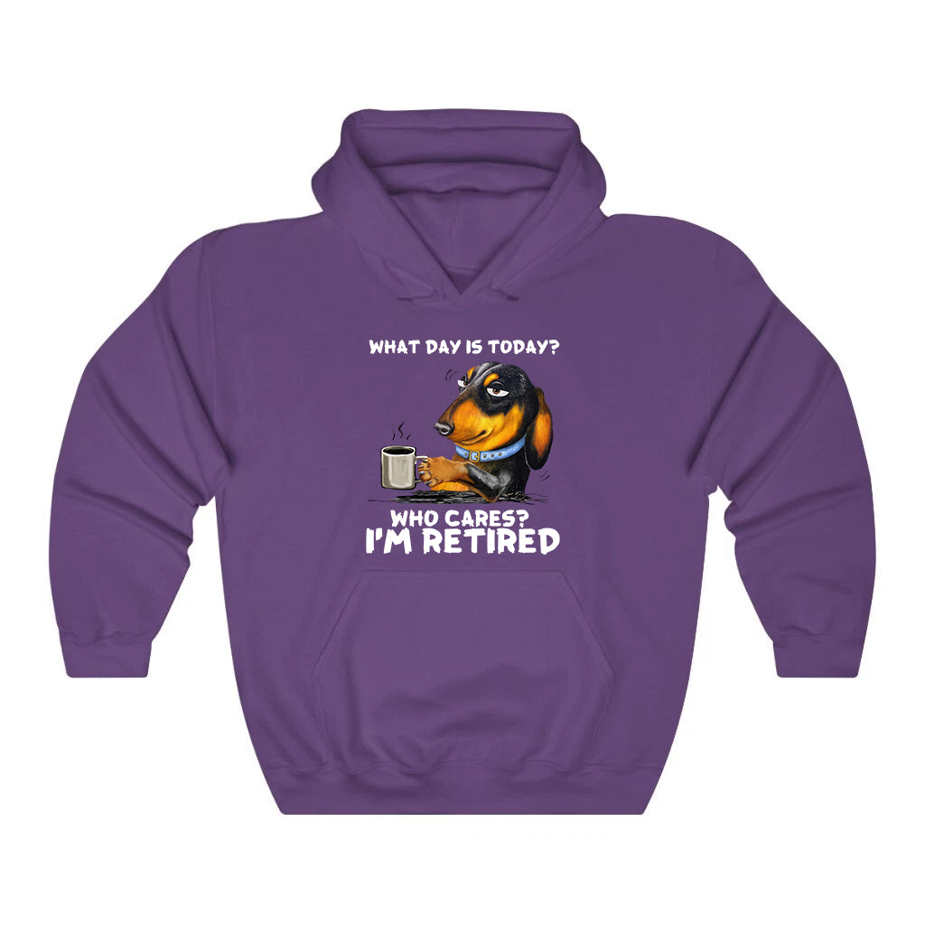 What Day Is To Day Who Cares I'm Retired Hoodie