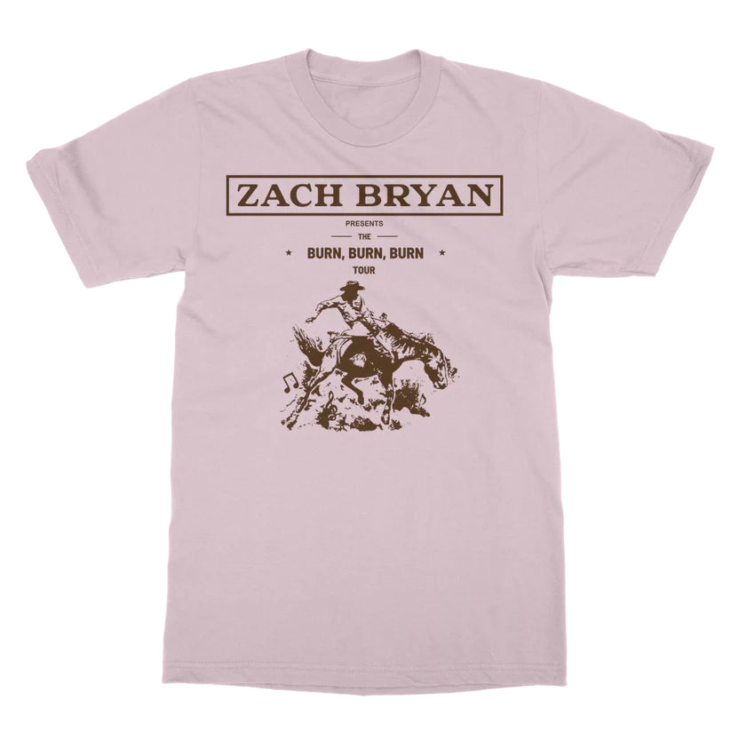 Zach Bryan Burn Burn Burn Tour T-Shirt