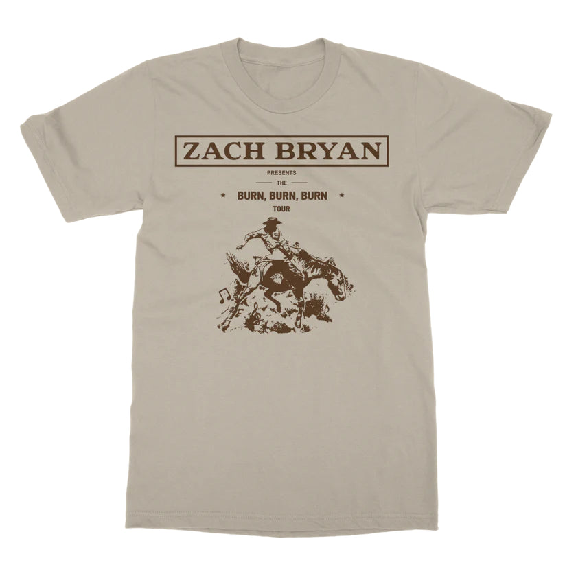 Zach Bryan Burn Burn Burn Tour T-Shirt