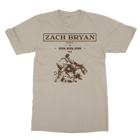 Zach Bryan Burn Burn Burn Tour T-Shirt