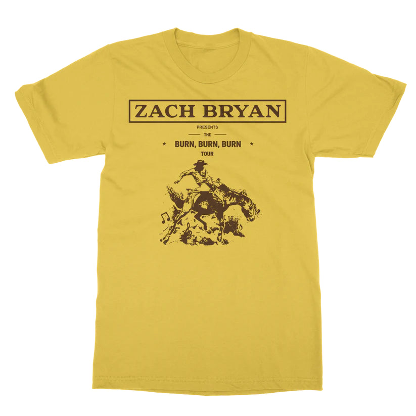 Zach Bryan Burn Burn Burn Tour T-Shirt