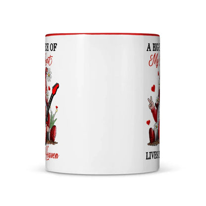 A Big Piece Of My Heart Lives In Heaven Gnome Mug